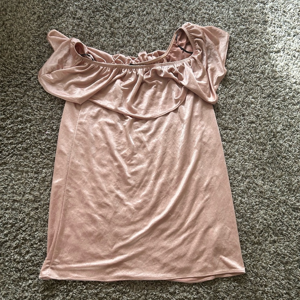 Forever 21 Ruffled Champaign Dress
